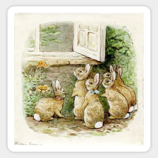 The Tale of the Flopsy Bunnies - Beatrix Potter Sticker